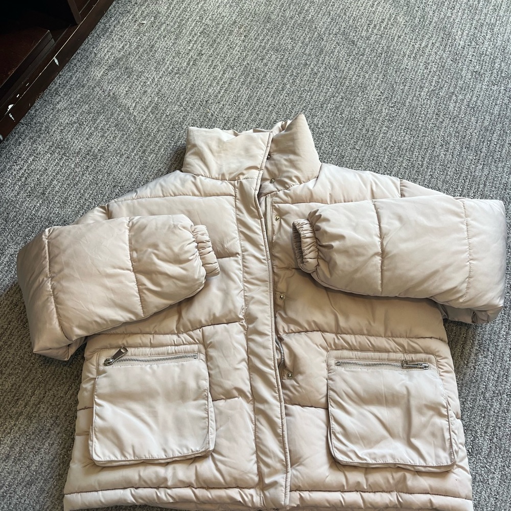 Forever 21 , tan coat ,never worn